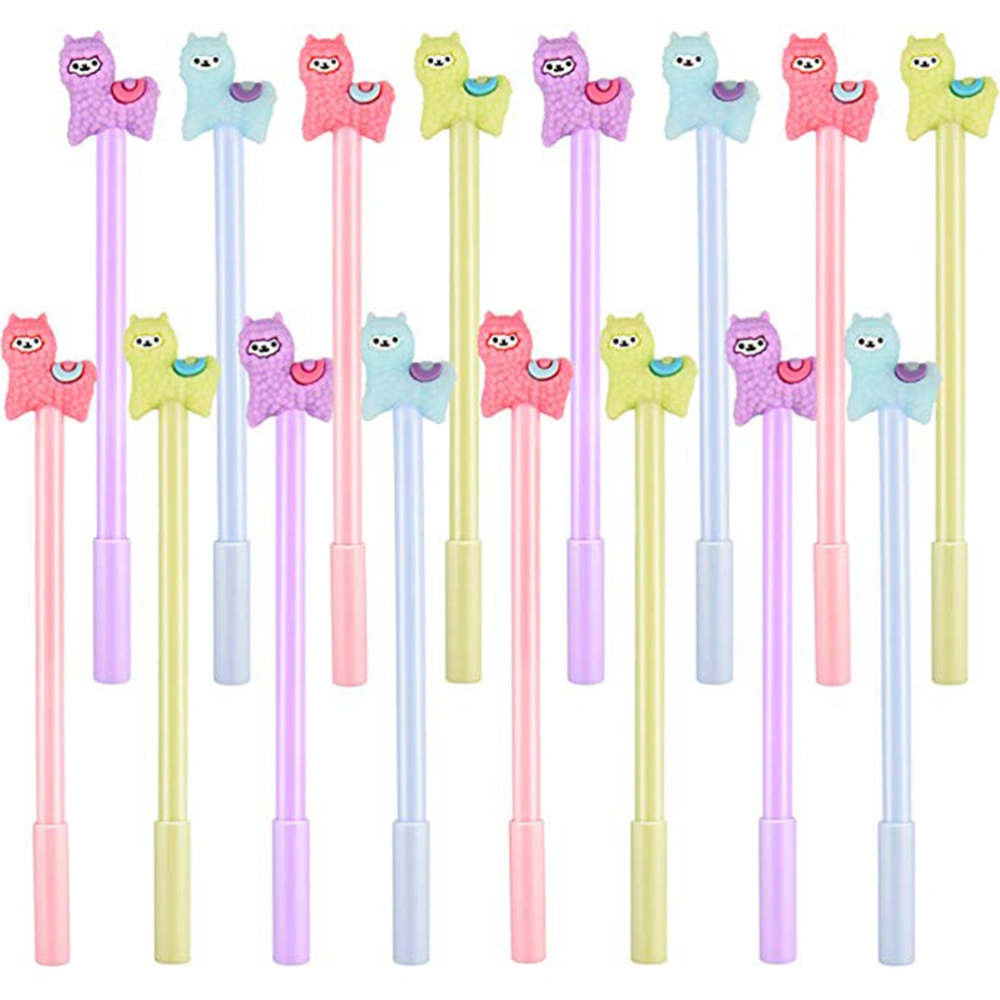 16pcs Cartoon Animal Gel Pen Office Stationery and School Supplies Kids Gift