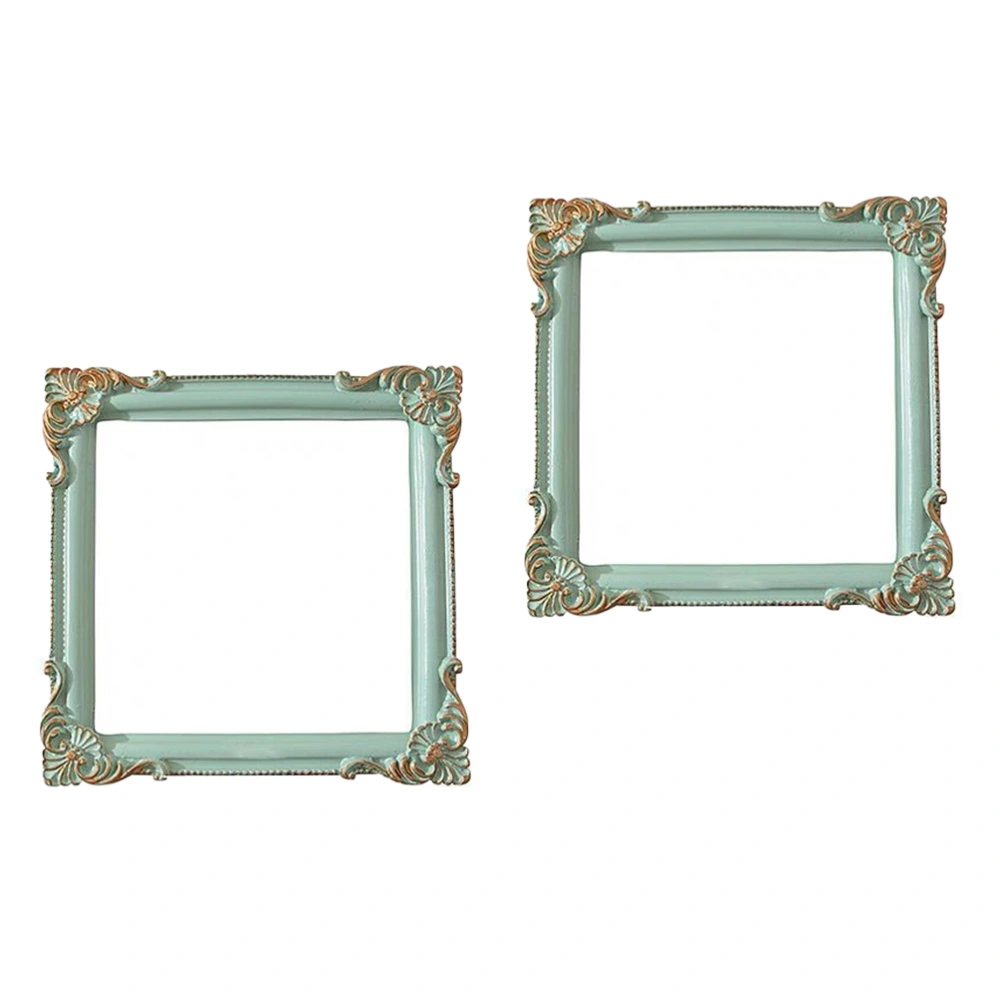 2pcs European Style Selfie Picture Frames Resin Earring Frames Photo Background Props