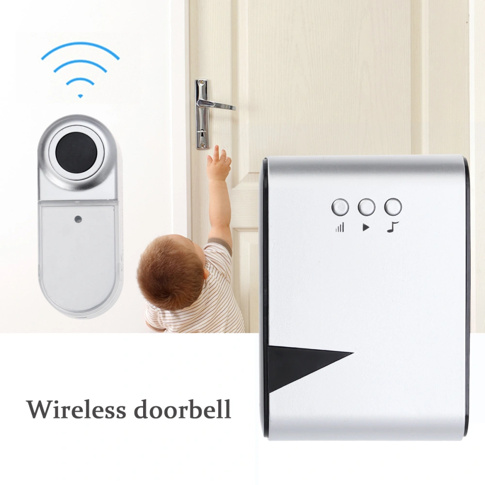 Wireless Doorbell Chime with 1 Plugin Receivers and 1 Remote Button