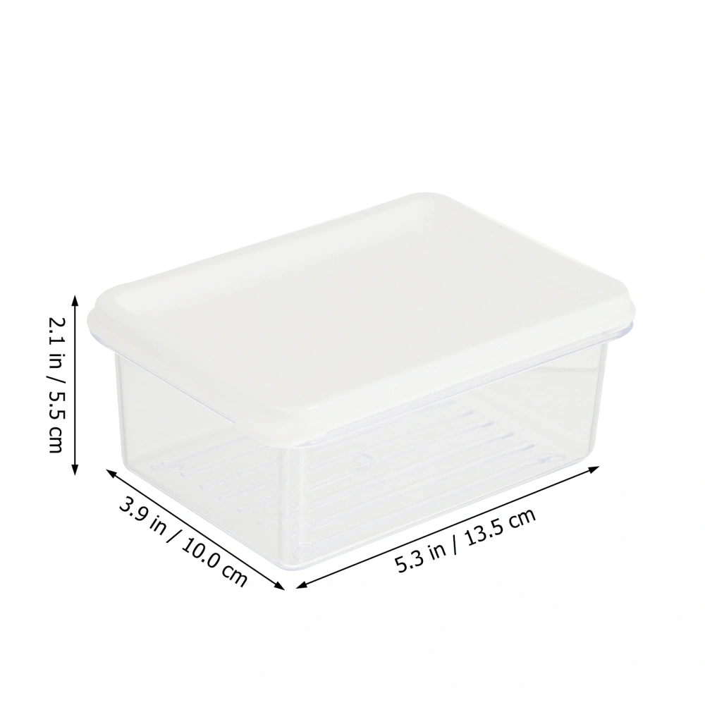 1 Set Food Container Butter Crisper Home Tableware Butter Storage Box with Lid