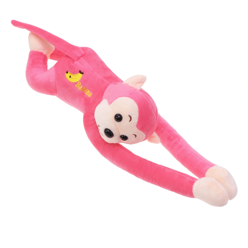 Lovely Long Arm Monkey Doll Plush Monkey Toy Long Arm Monkey Plush Toy Monkey Toy for Kids Children (Pink)