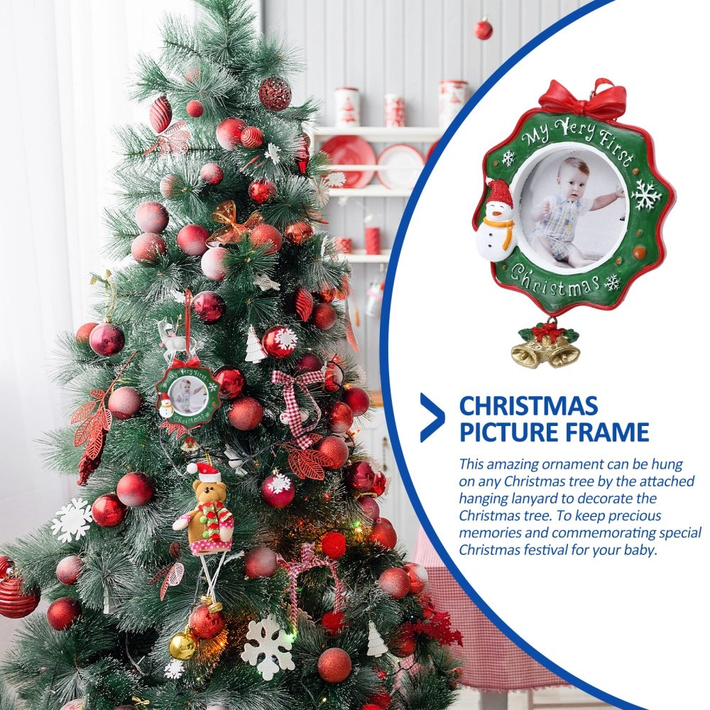 Baby Photo Frame Christmas Picture Frame Resin Photo Frame Hanging Decoration