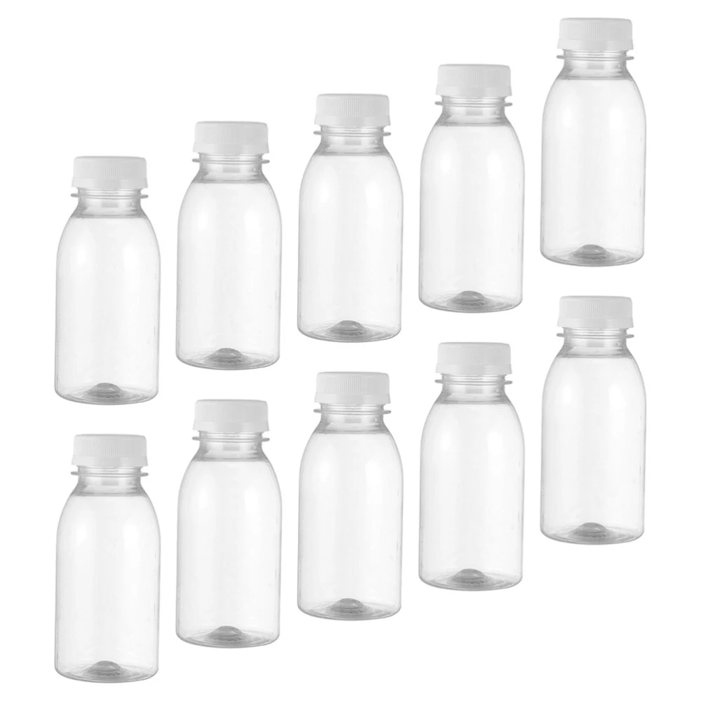 10Pcs Household Empty Bottles Multi-function Juice Bottles Convenient Milk Bottles