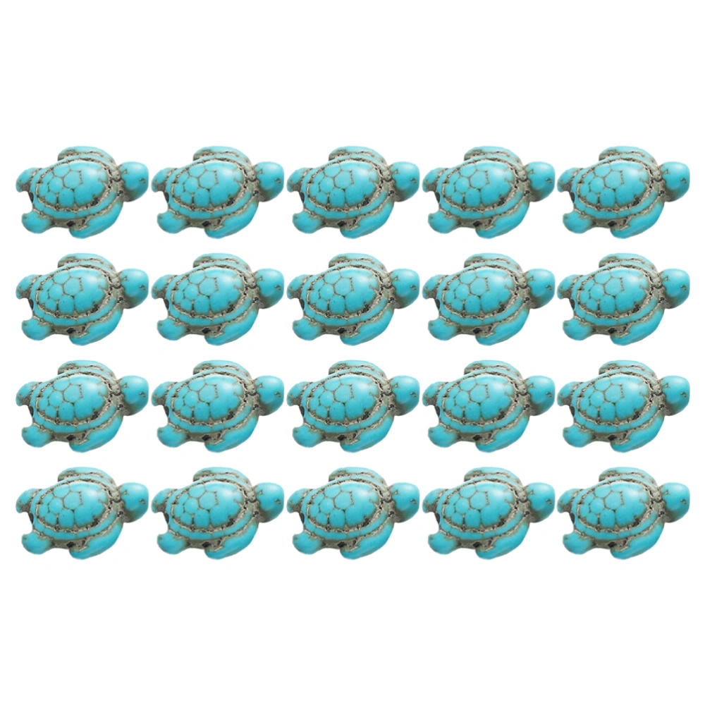 1 Set Tortoise Loose Beads Turquoise Spacer Beads Personalized Tortoise Charms