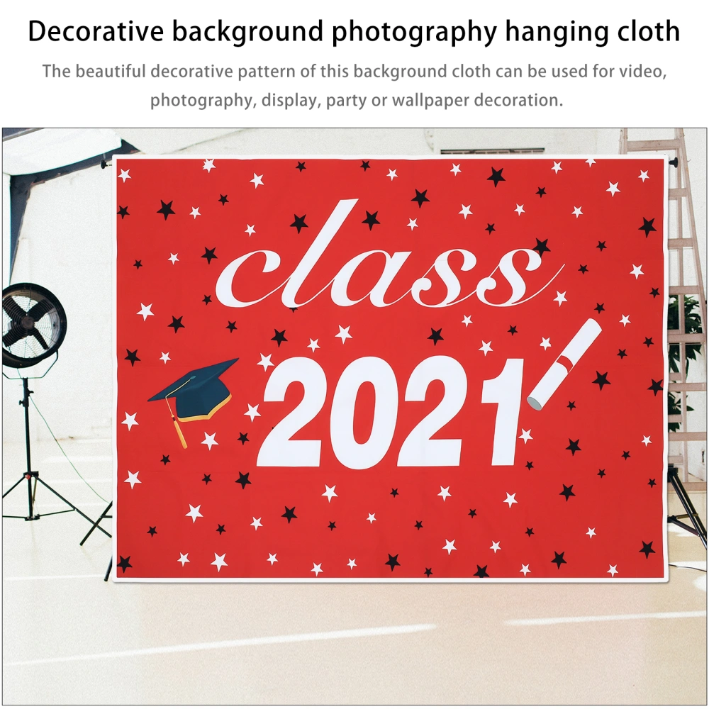 2021 Graduation Party Photography Backdrop Cloth Background Party Ornament Decor