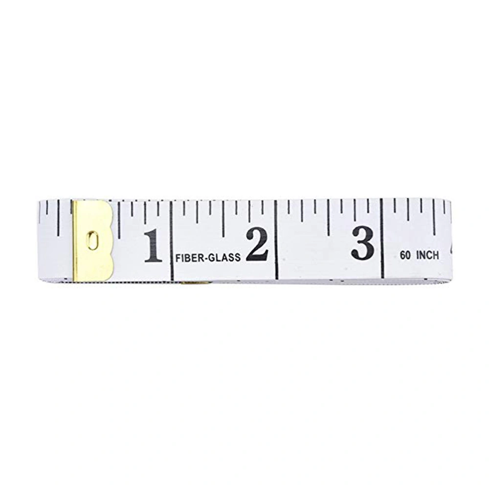 12pcs Sewing Ruler with Feet Inch Measure Tape for Weight Loss Medical Body Measurement Sewing Tailor Craft (White)