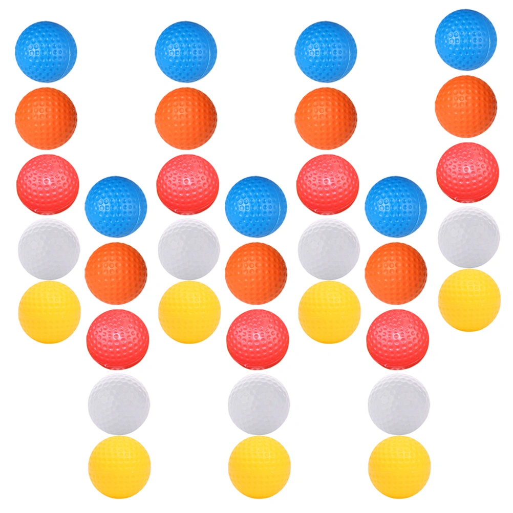 35pcs Indoor Golfing Ball Practice Balls Light Ball Sports Training Aids