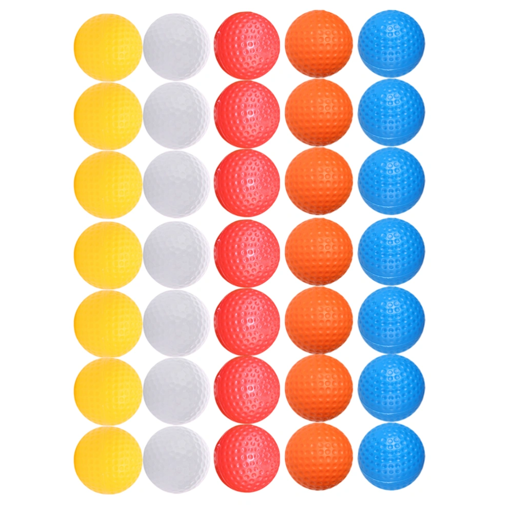 35pcs Indoor Golfing Ball Practice Balls Light Ball Sports Training Aids