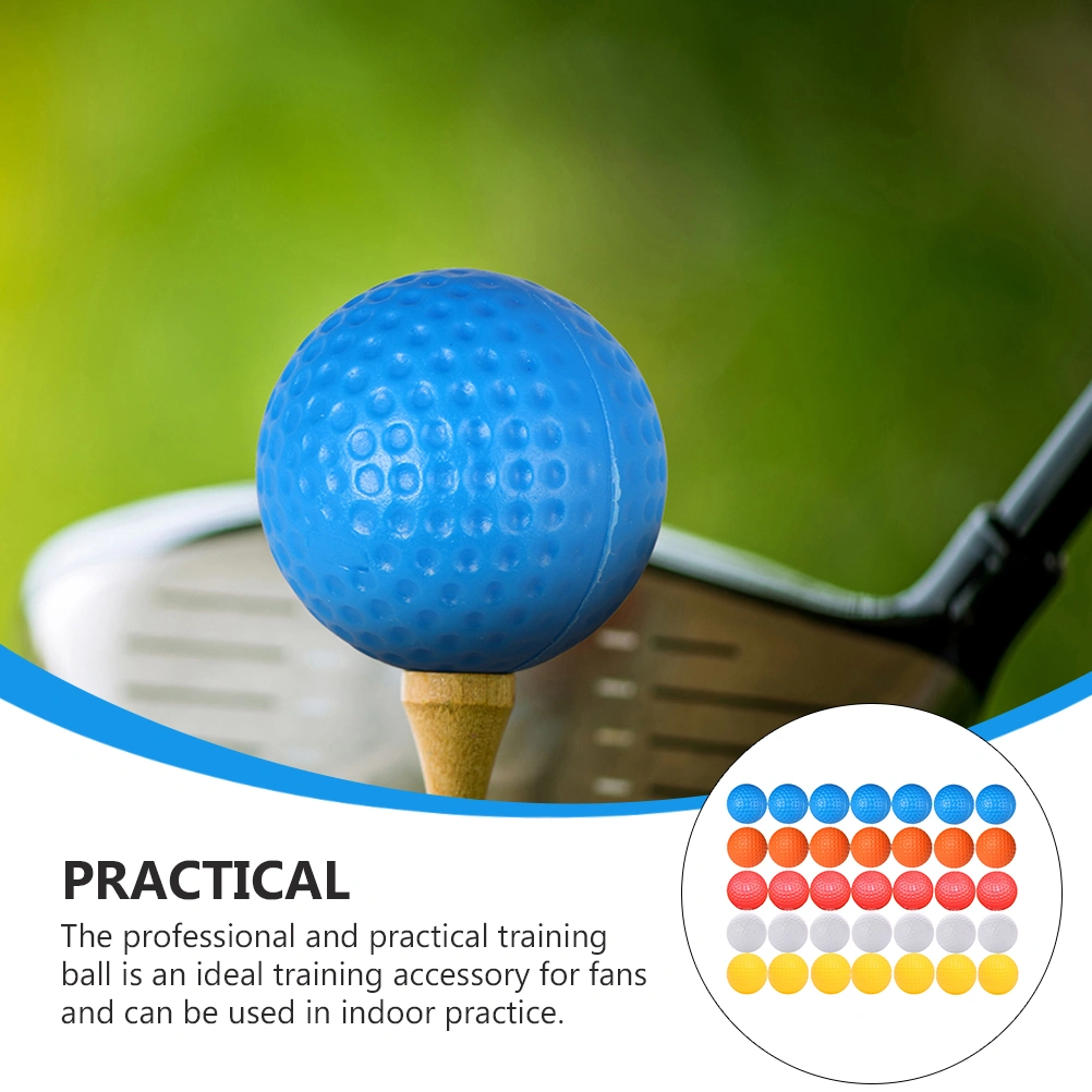 35pcs Indoor Golfing Ball Practice Balls Light Ball Sports Training Aids