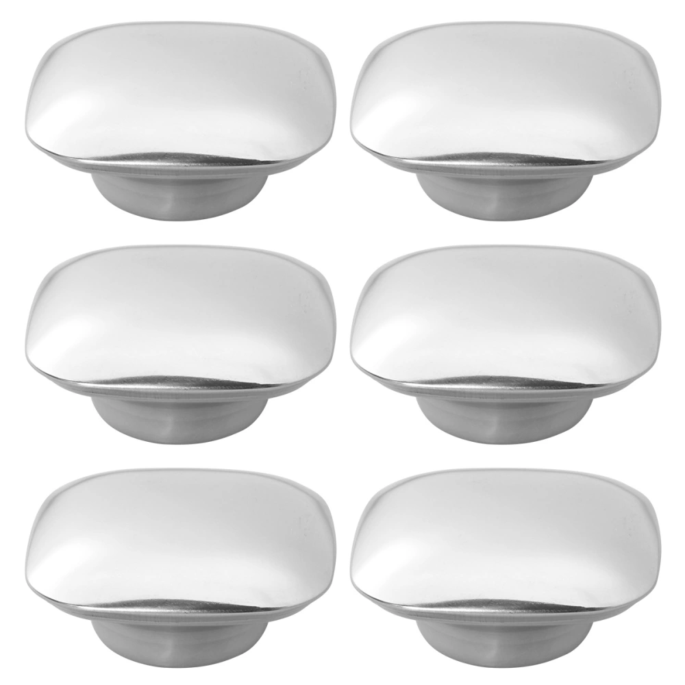 6PCS Square Shape Stainless Steel Pot Knob Kitchen Replacement Cookware Pot Lid Handle Holding Knob