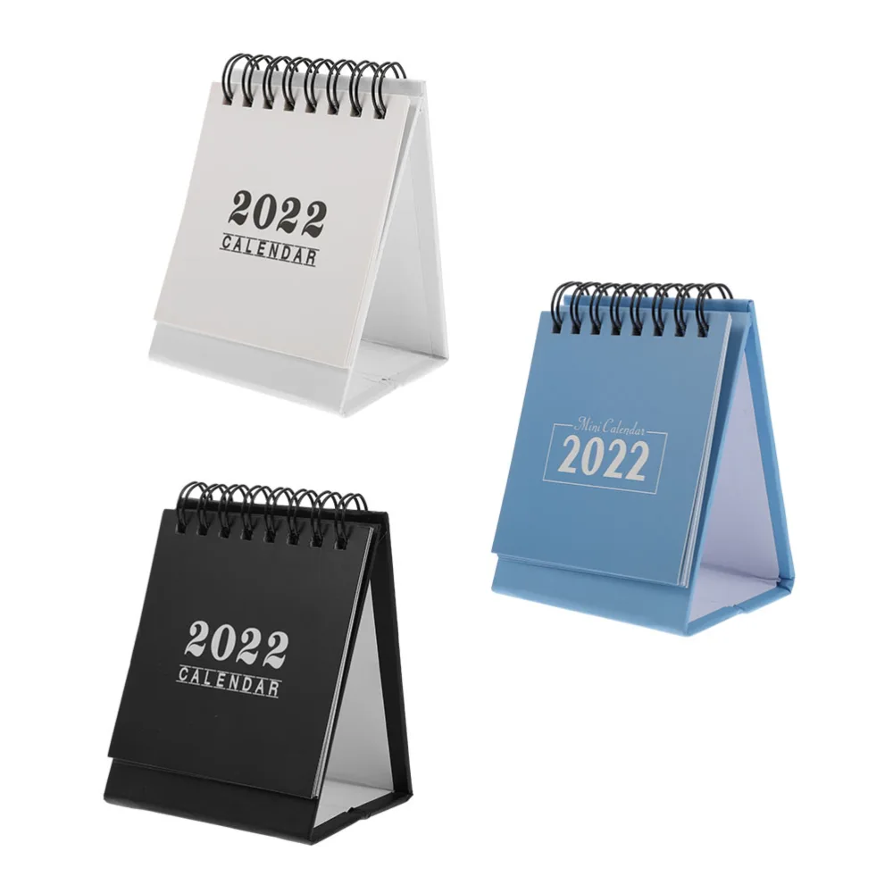 3Pcs Useful Home Desk Calendars Plan Arrangement Calendars (Assorted Color)