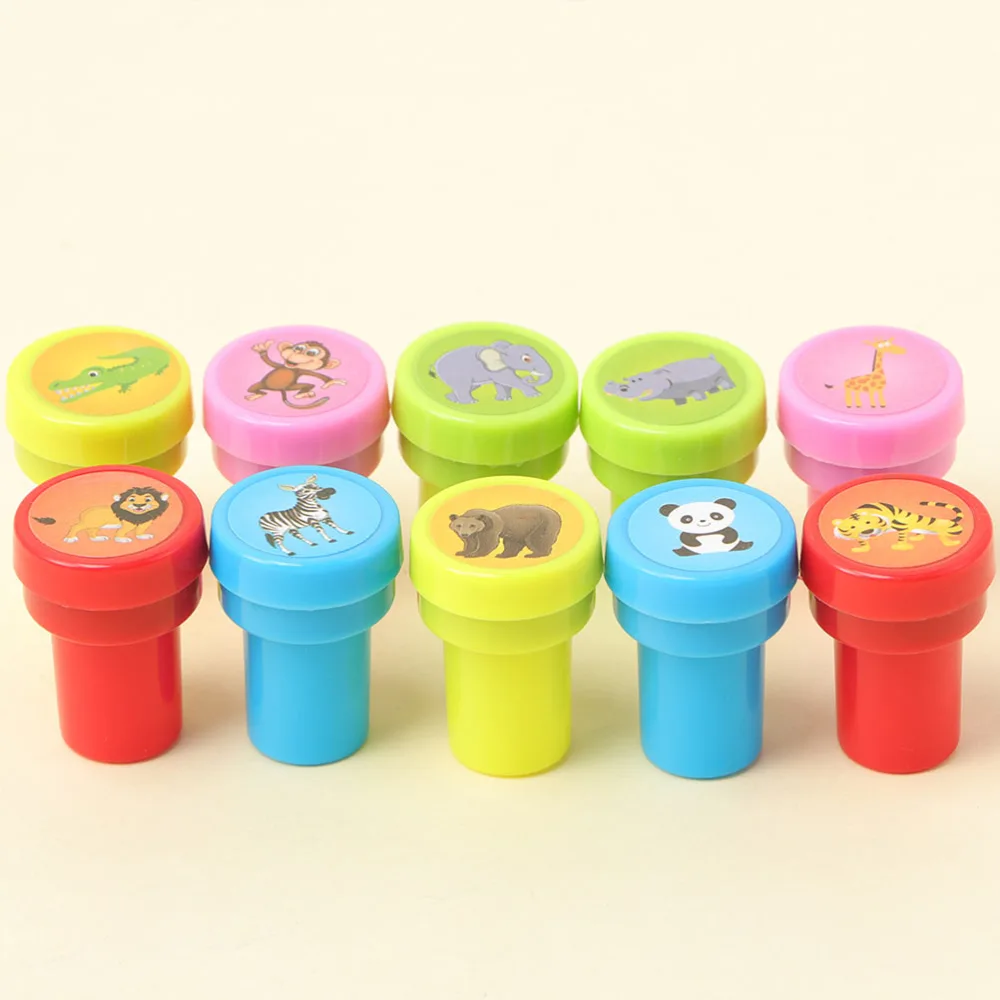 30pcs Cartoon Stampers Toys Children Seal Toys Funny Festival Seal Toys