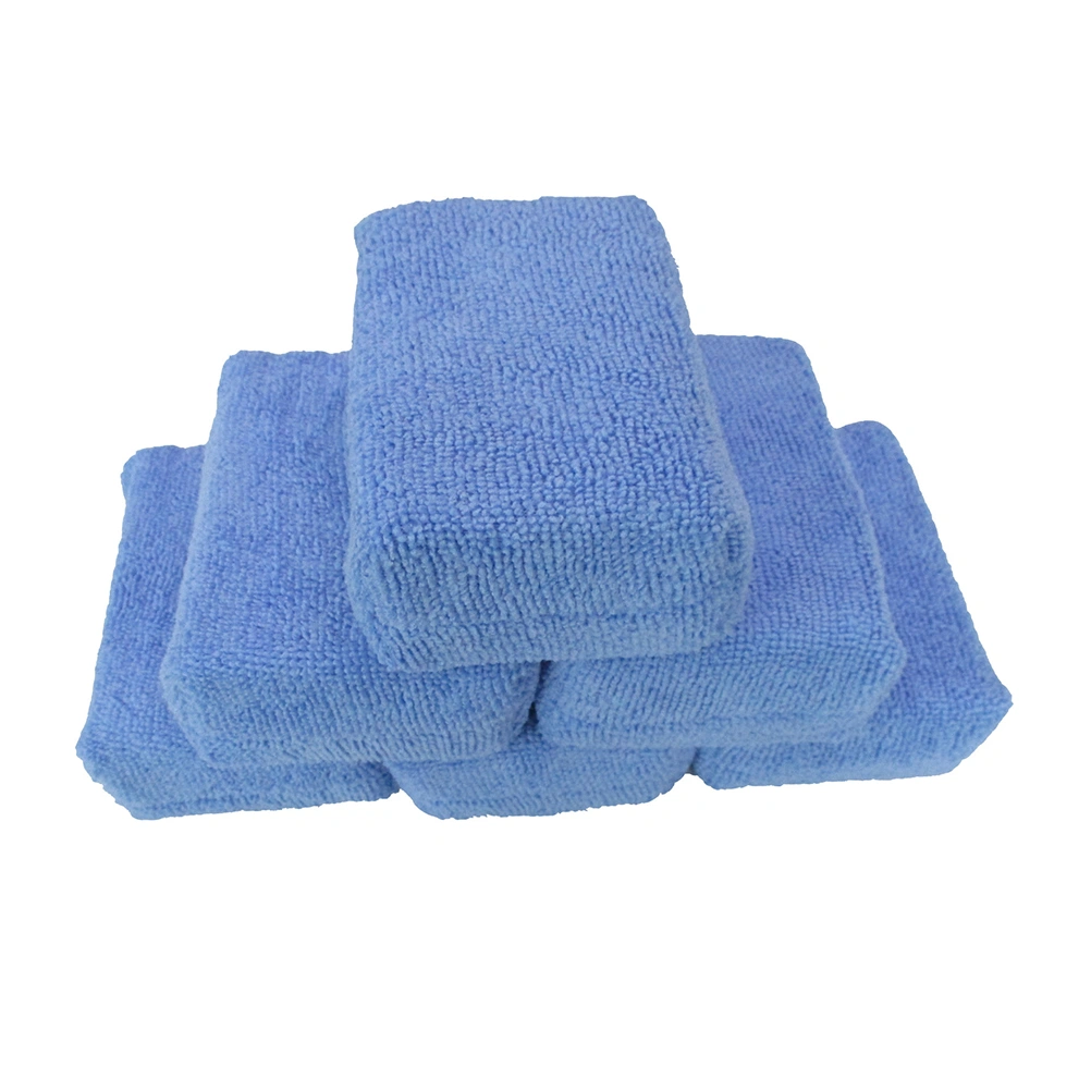 8pcs Car Cleaning Towels Microfiber Auto Car Polishing Waxing Drying Cloth(Blue)