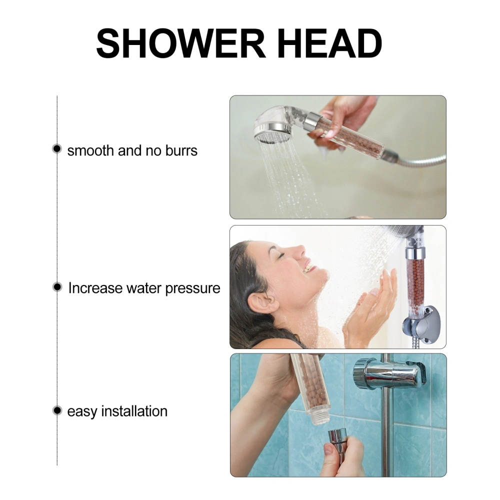 Shower Head Replacement High Pressure Water Saving Handheld Shower Nozzle