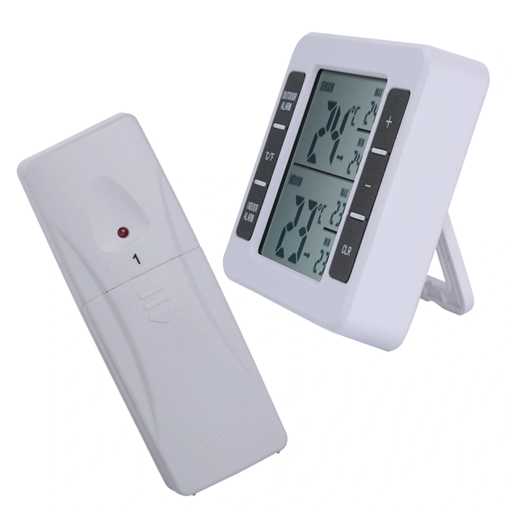 Wireless Digital Freezer Fridge Thermometer Indoor Outdoor Temperature Sensor with Remote Sensor