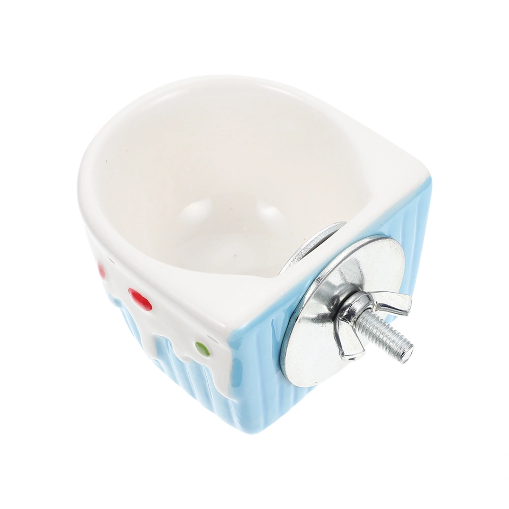 Ceramic Feeding Bowl Hamster Food Storage Bowl Washable Feeder Bowl Pet Supply