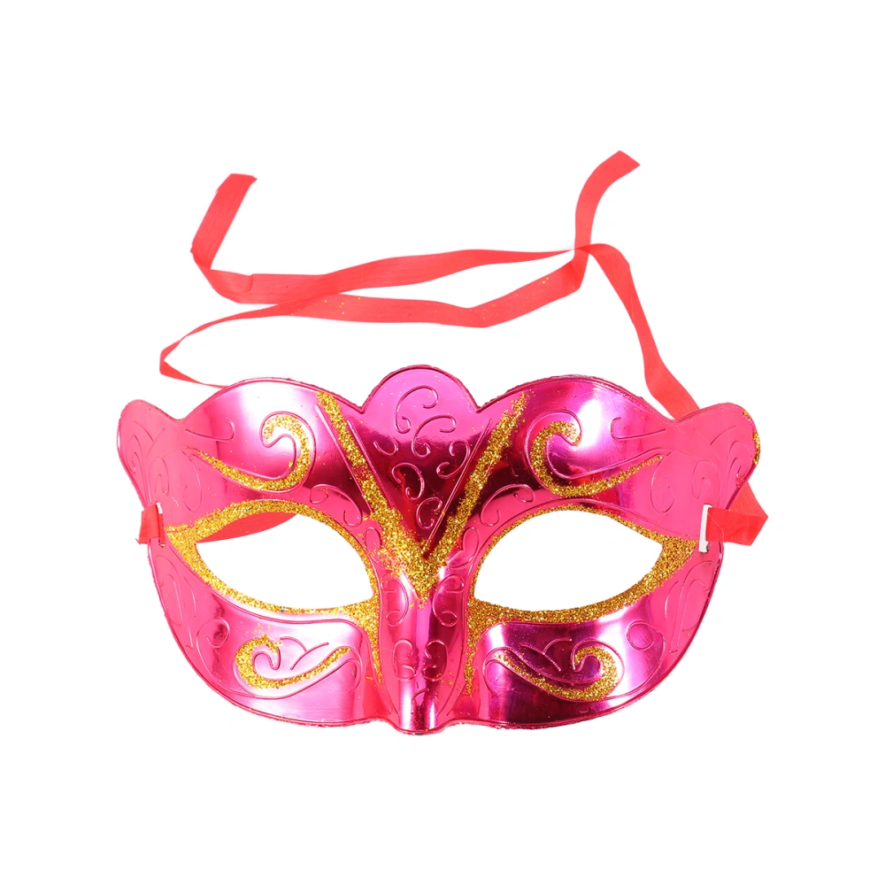 12pcs Venice Women Masquerade Party Mask Masquerade Half Face Mask Party Decor for Halloween Cosplay(Random Color)