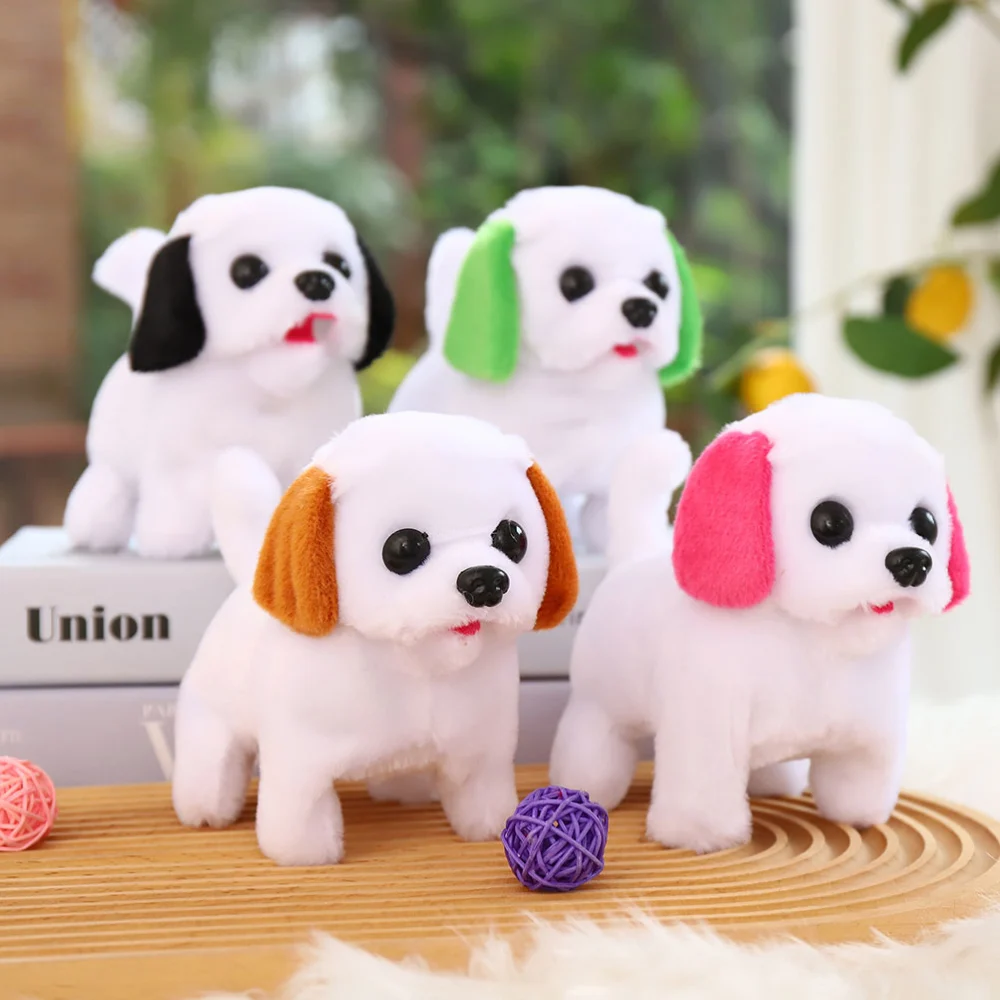 1PC Plush Electric Dog Plaything Simulation Pet Dog Toy Children Plush Plaything