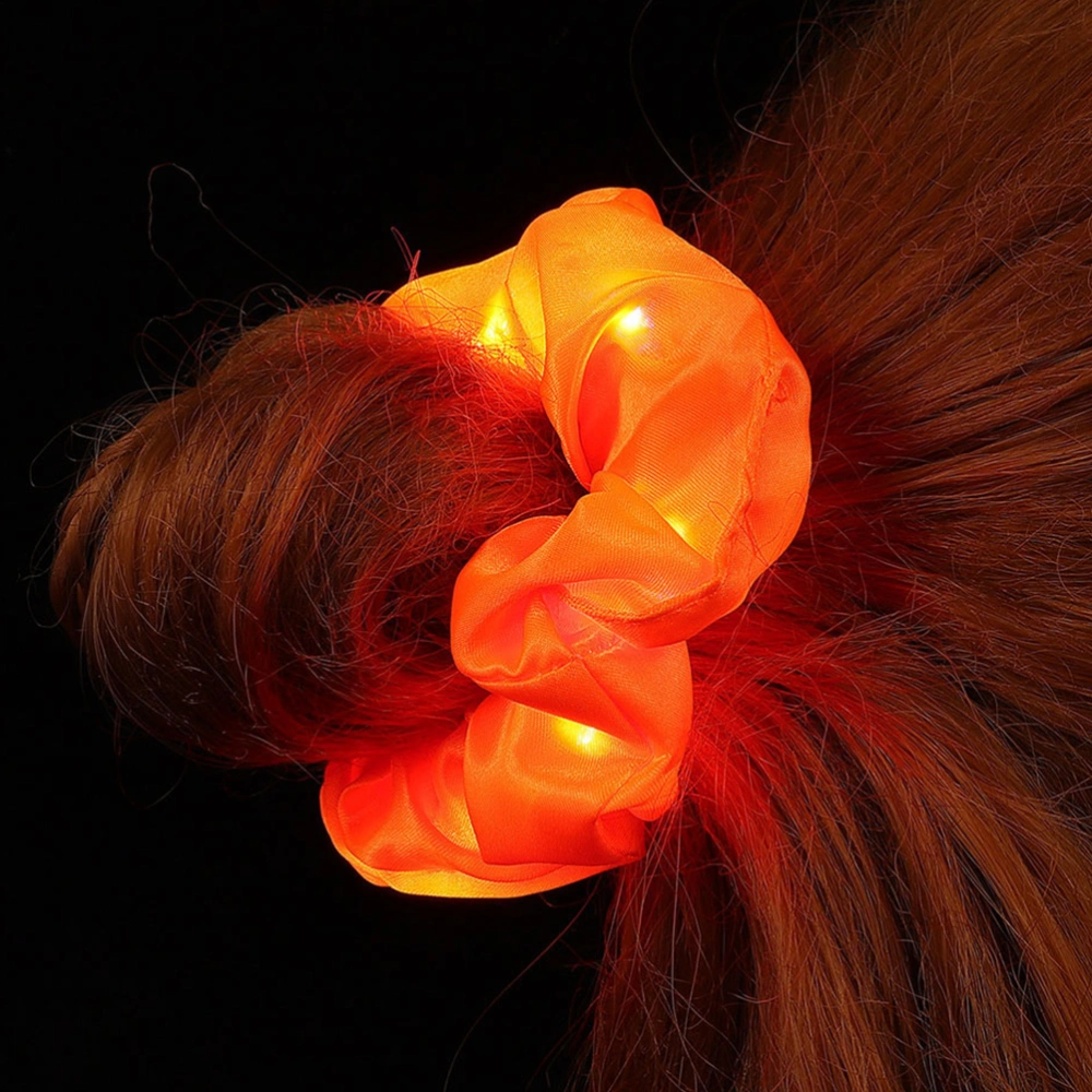 12Pcs Fluorescent Scrunchies Party Hair Ties Decorative Hair Scrunchies Women Headdress