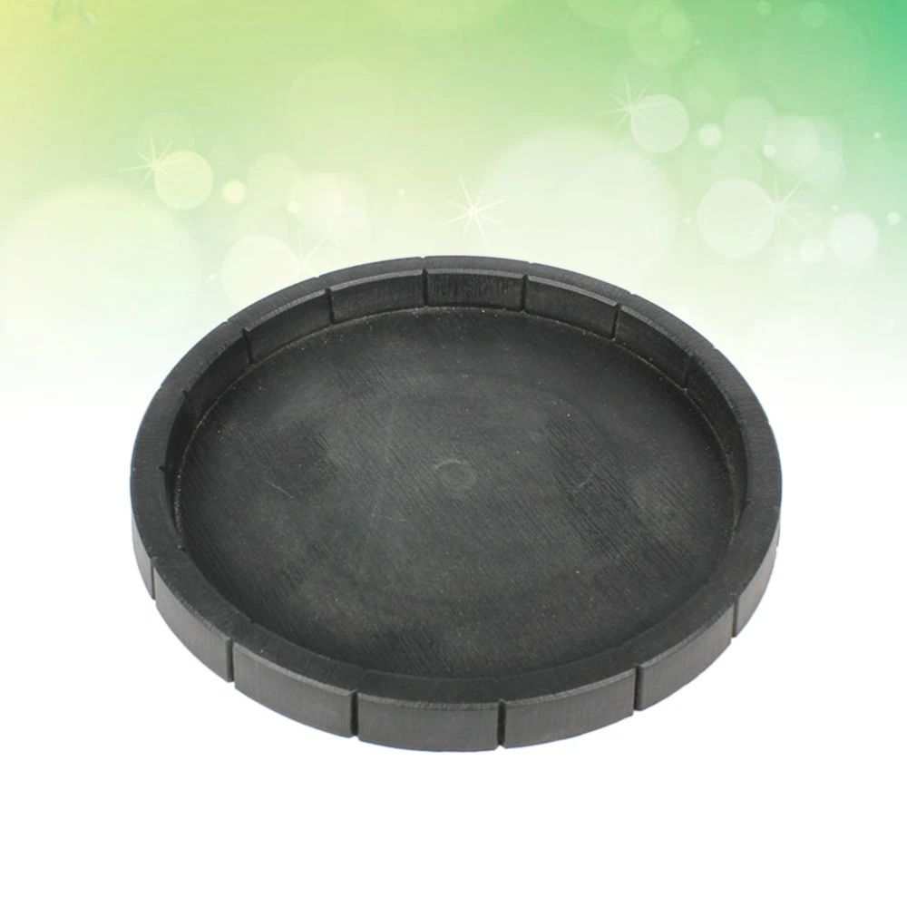 2Pcs Round Pet Food Bowl Reptile Drinking Dish Crawler Food Dish Pet Supplies Black