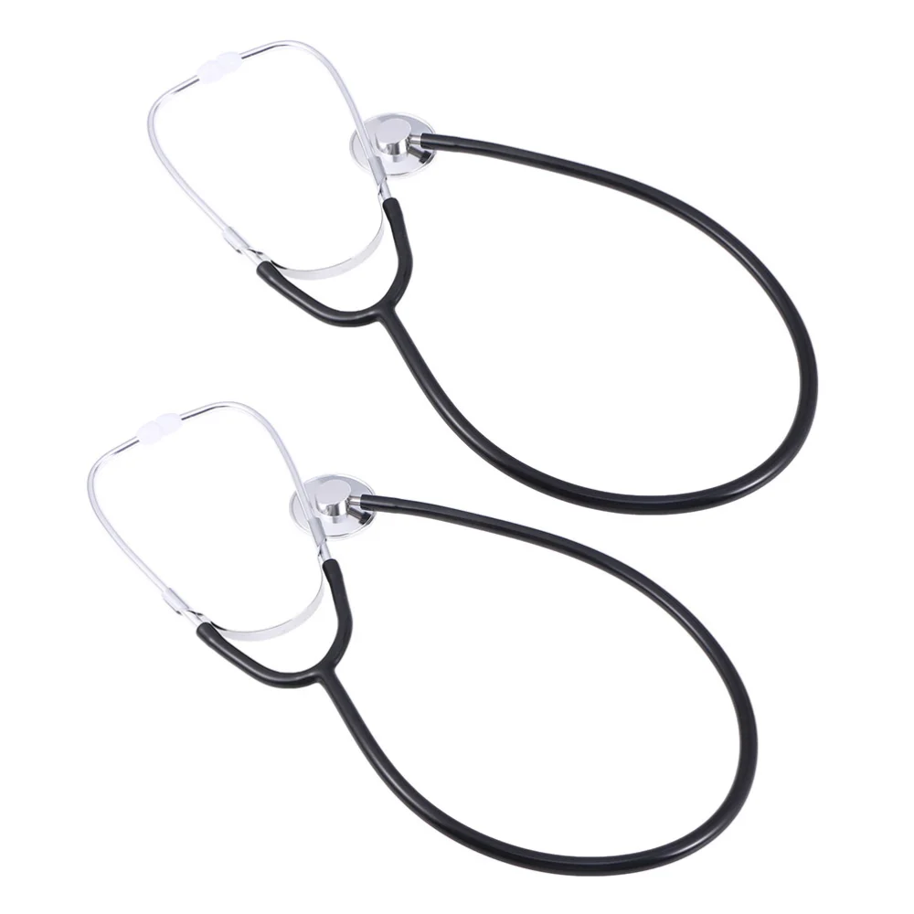 2Pcs Portable Stethoscope Medical Aid Auscultation Stethoscope Device for Medical Student