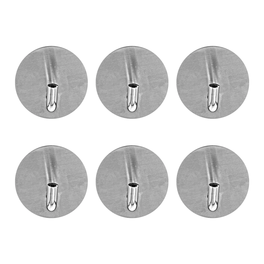 6Pcs Bathroom Wall Hanging Clothes Hooks Stylish Towel Coat Hat Hooks for Home