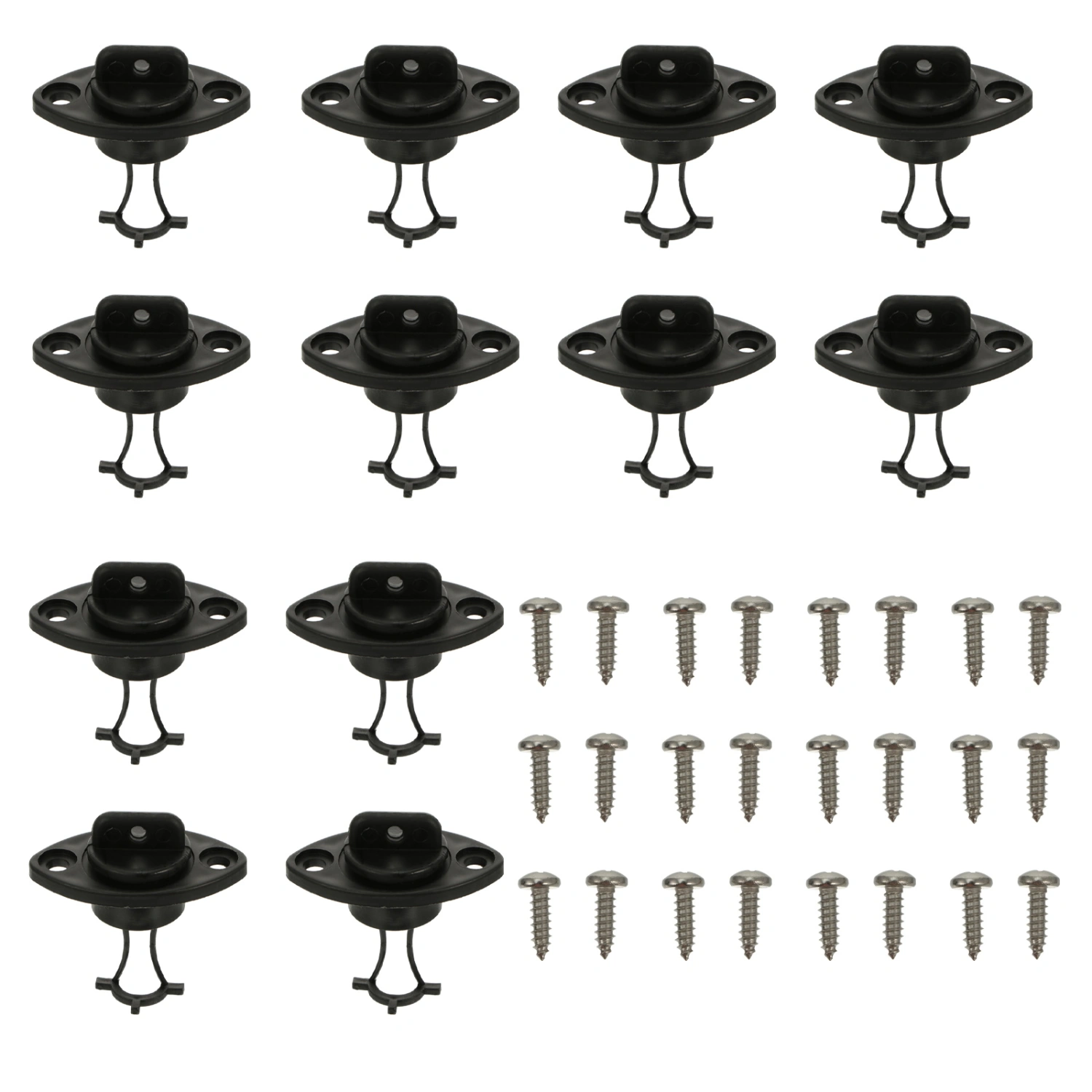 12pcs Universal Kayak Scupper Plug Outdoor Canoe Drain Holes Stopper with Screws