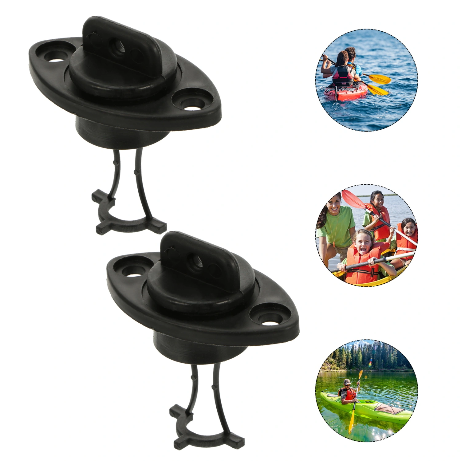 12pcs Universal Kayak Scupper Plug Outdoor Canoe Drain Holes Stopper with Screws