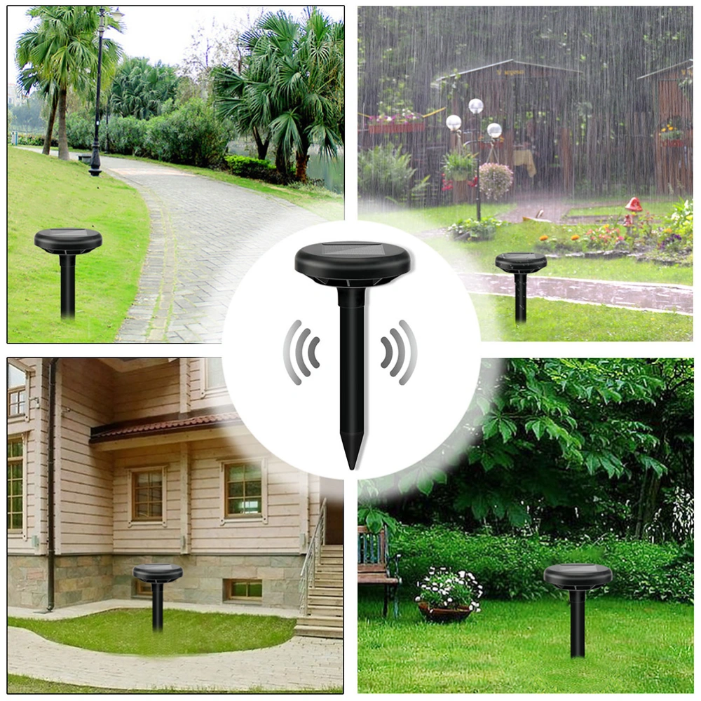 Garden Use Solar Ultrasonic Repeller Insect Repeller Ground Plug Mini Size Ultrasonic Repeller