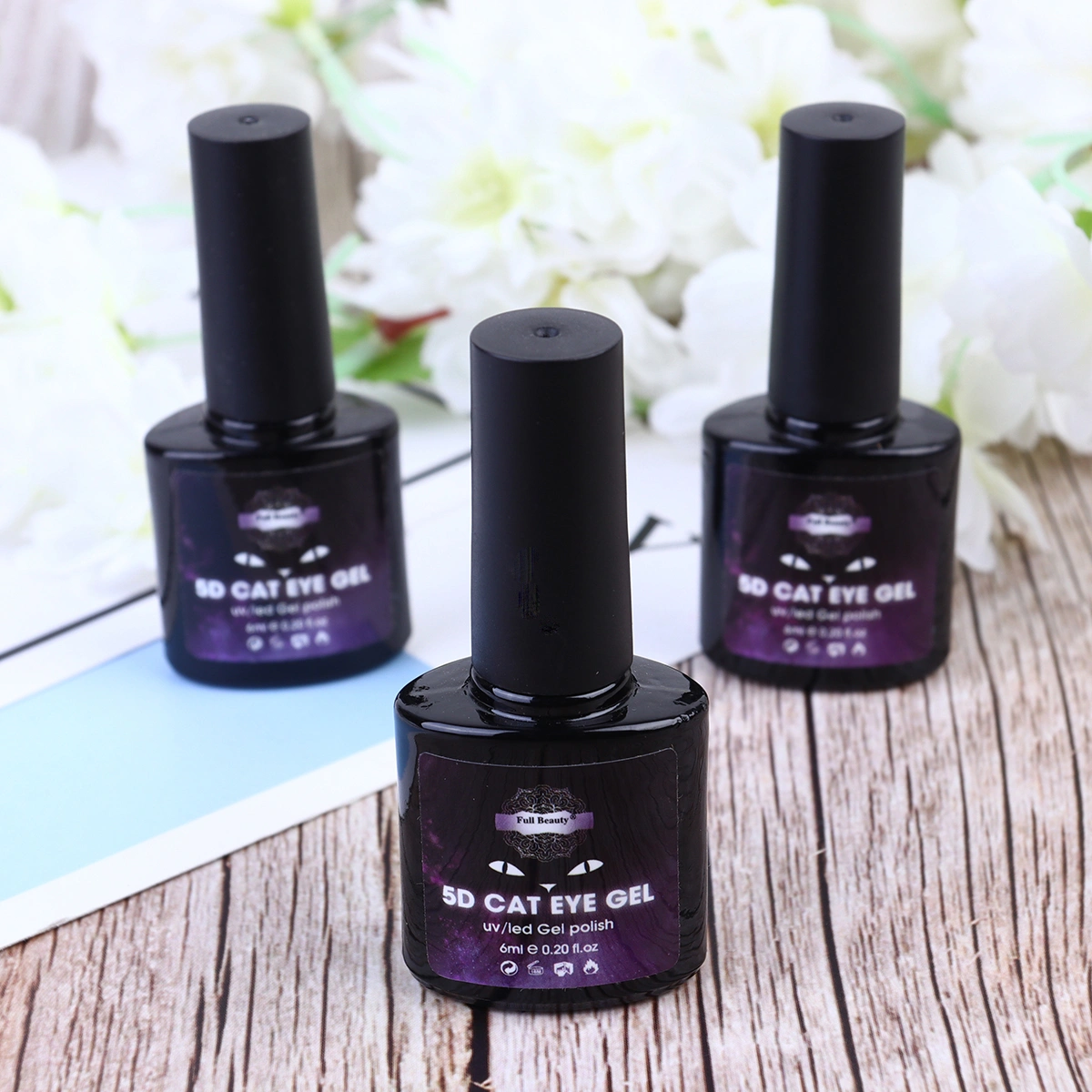 5PCS Manicure Accessories Starry Sky Cat Eye Nail Polish Gel 5D Cat Eye Nail Polish Gel Nail Art Polish Gel for Women Lady Decor