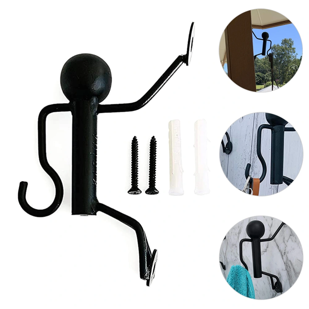 Iron Hooks Bracket Wall Mounted Iron Plant Hanger Hook Wrought Iron Hook Hanger