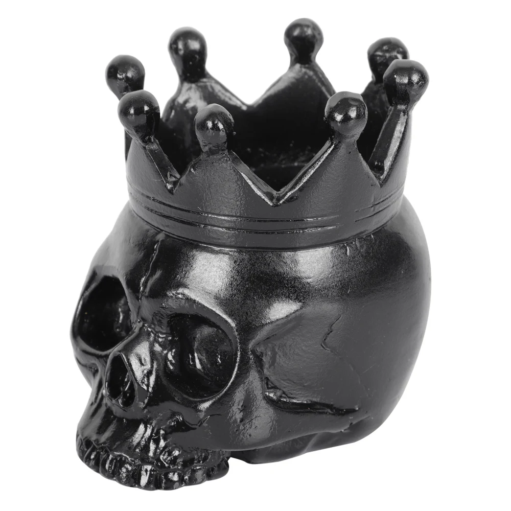 1pc Resin Craft Candleholder Decorative Candleholder Skull Modeling Candleholder