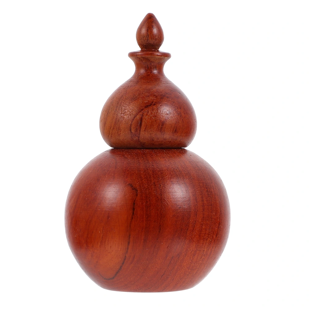 1Pc Calabash Gourd Toothpick Holder Pressing Type Automatic Box (Claret)