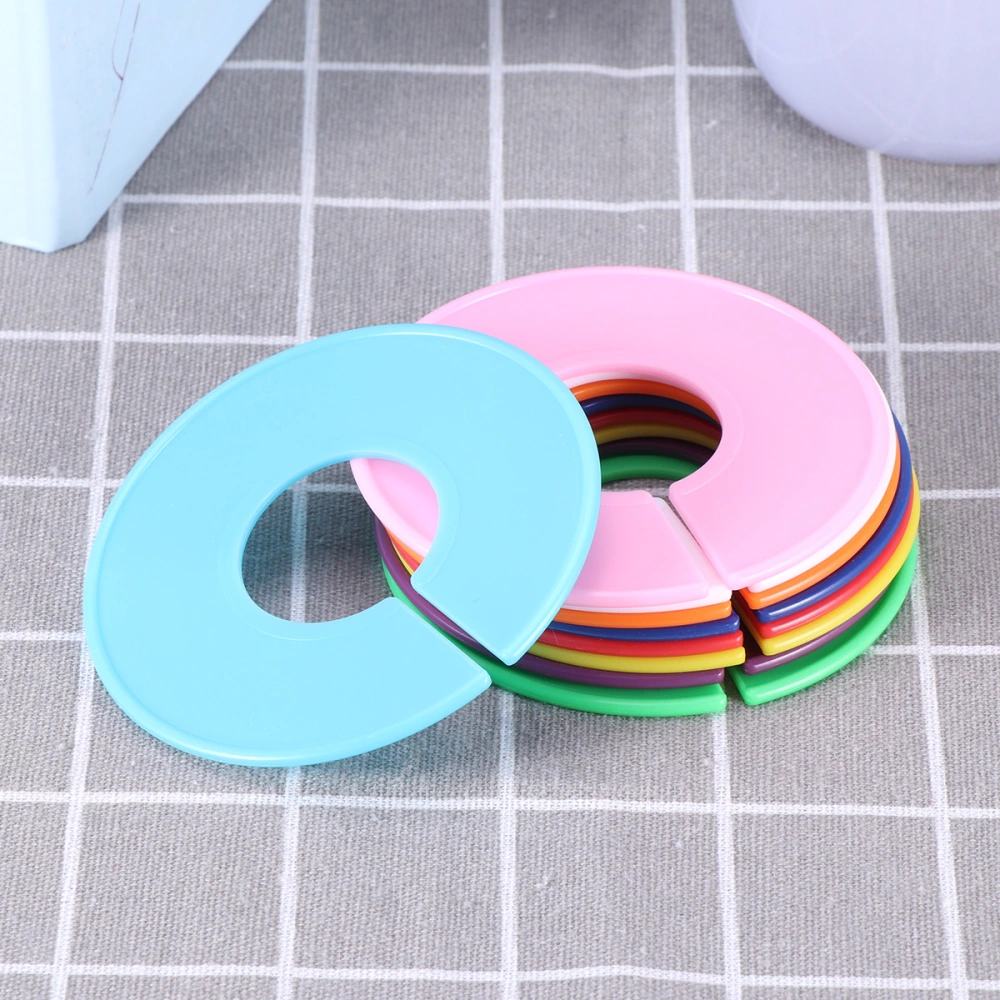 18pcs Plastic Clothing Size Circle Size Dispaly Circle for Store Market Shopping Mall (White, Yellow, Red, Green, Blue, Light Blue, Pink, Orange, Purple, Each Color has 2pcs)