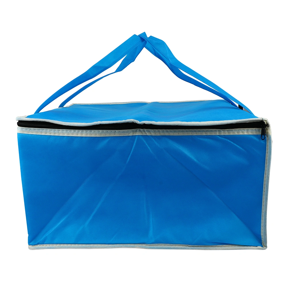 1Pc Insulated Picnic Bag Portable Cooler Bag Heat Preservation Picnic Bag (Blue)