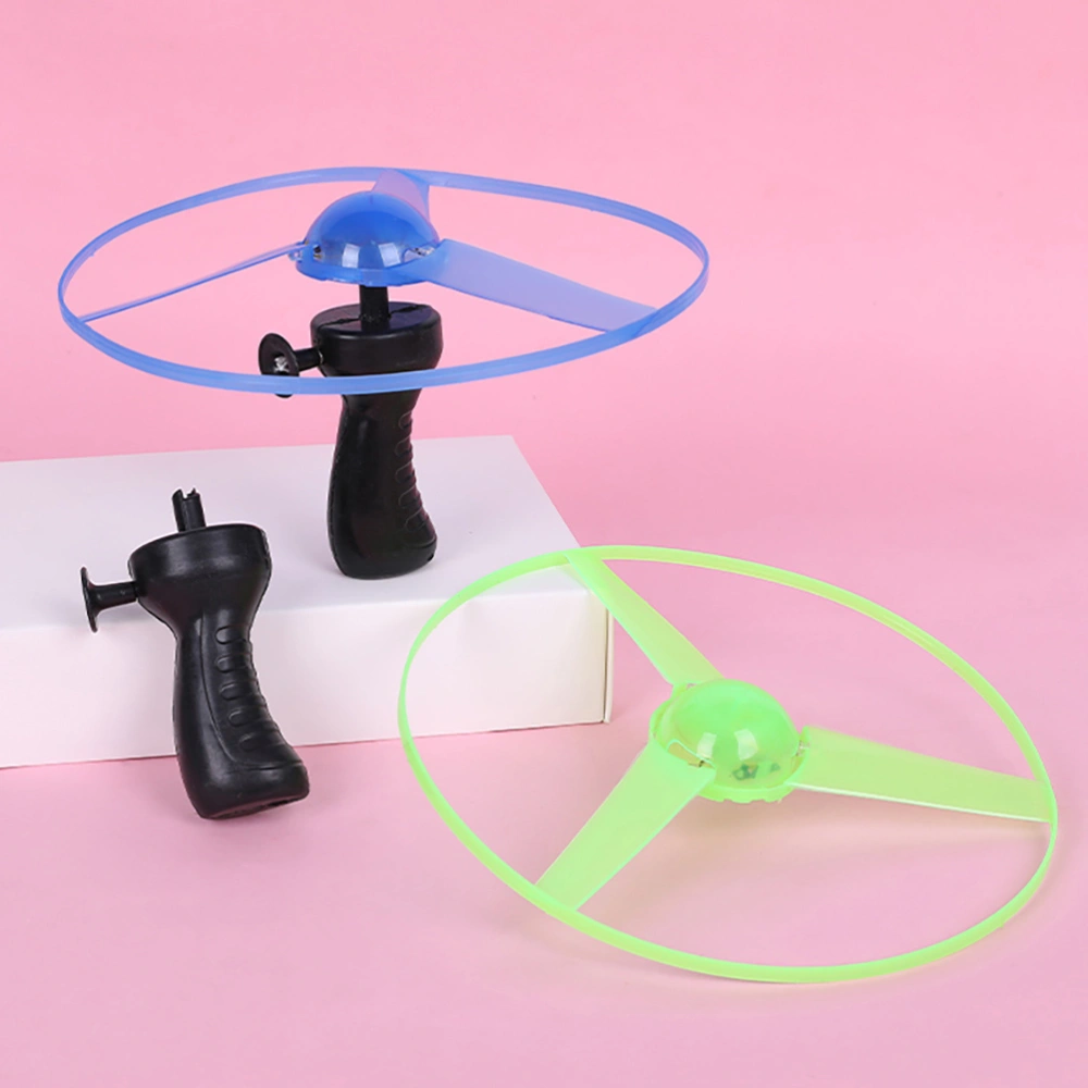 3pcs Glowing Flying Disc Toys Kids Sky Flying Aerial Disc Launcher Toys