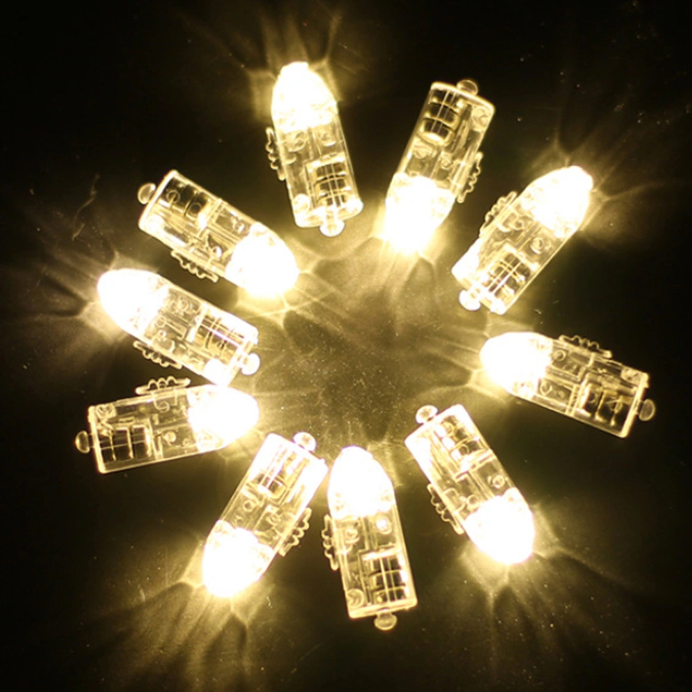 50 Pcs Bullet LED Balloon Lights Mini Luminous Lamps for Lantern Bar Christmas Wedding Party Decoration (Warm White)