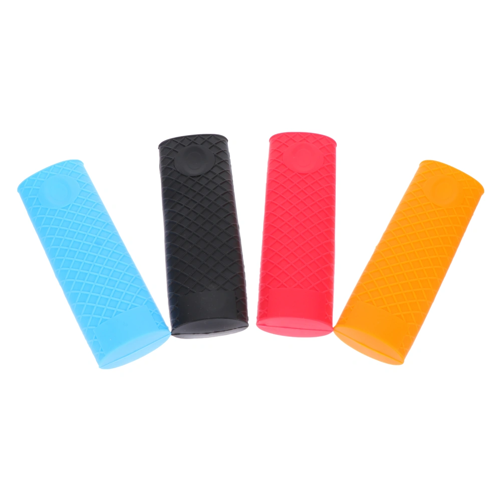 4pcs Pot Handle Cover Silicone Anti-scald Pot Sleeve for Iron Frying Pan