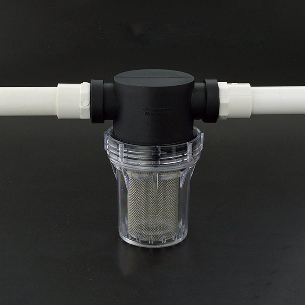 Washing Machine Water Filter High-Pressure Connection Fitting with 25 PVC Pipe and 40 Mesh for Pressure Washers And Garden Pipe Garden Supplies (Black)