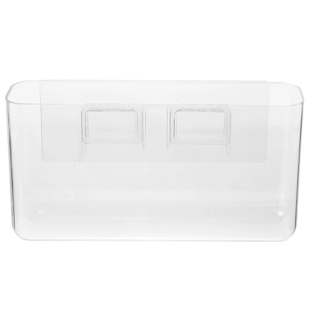 PS Nail-free Box Wall-mounted Remoter Storage Box Sundries Holder with Sticker