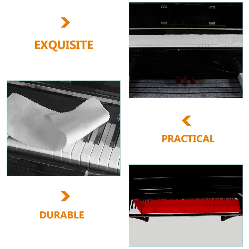 2pcs Cotton Piano Keyboard Cloth Anti-dust Keyboard Cloth 88-key Keyboard Protectors