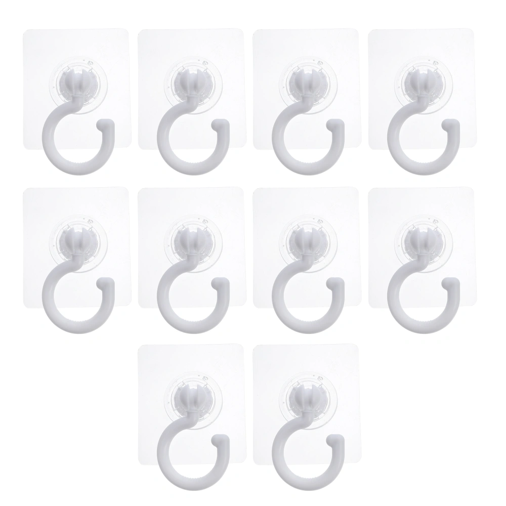 10pcs Premium Rotating Wall Hooks Rotating Sticky Hooks Wall Sticky Hooks