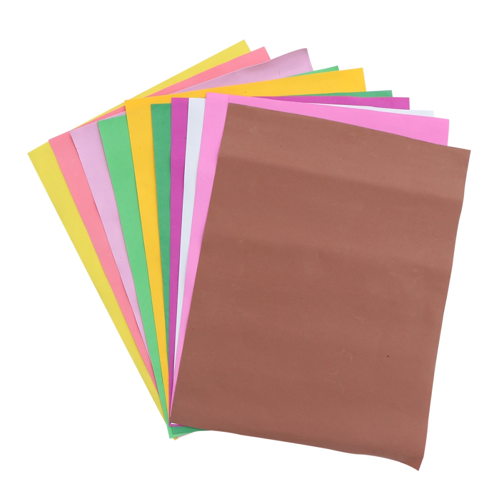 10PCS Colorful Handmade Sponge Paper Wrapping Paper DIY Paper Craft Handmade Paper Materials