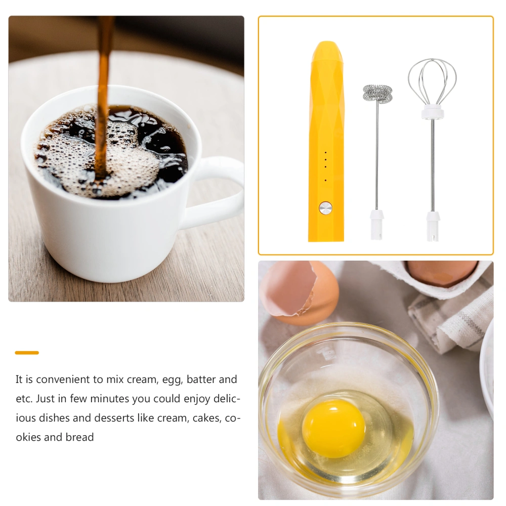 1 Set Household Hand-held Mixing Electric Whisk Kitchen Coffee Milk Frother