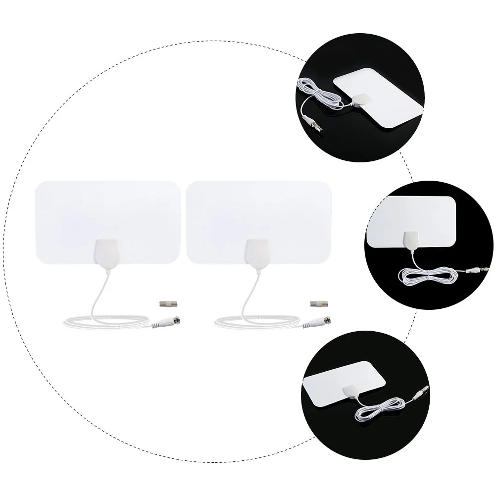 2pcs Professional Home TV Antenna Practical High Definition Satellite Antenna