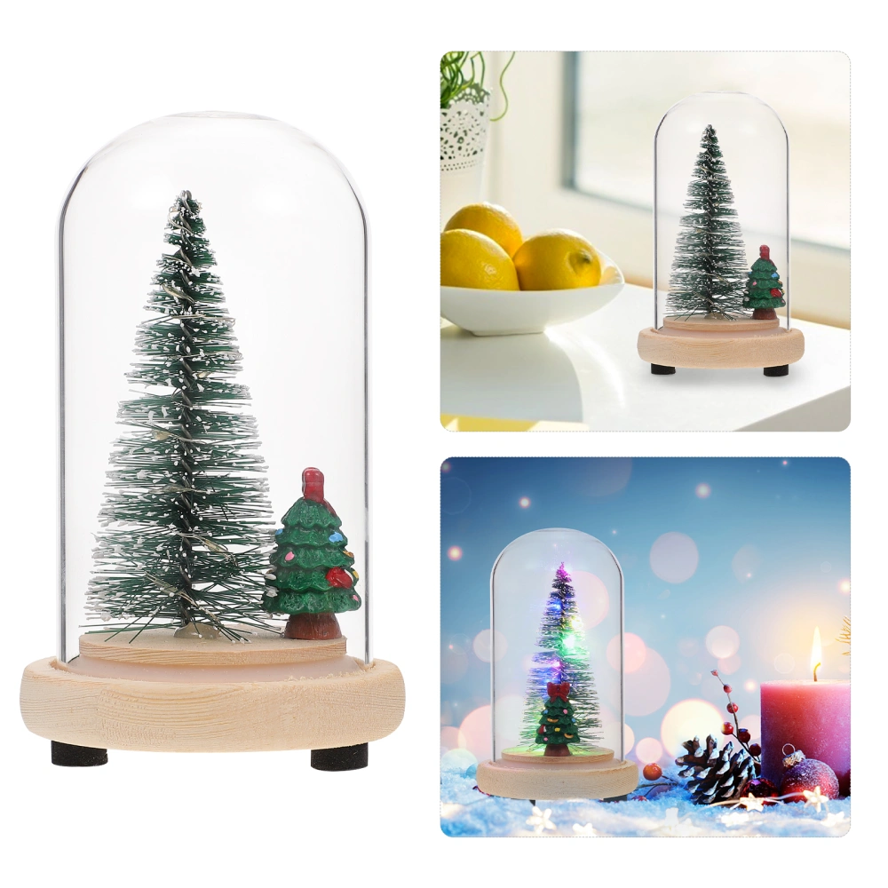 1pc Christmas Glowing Decor Decorative Glass Cover Ornament Festival Adornment