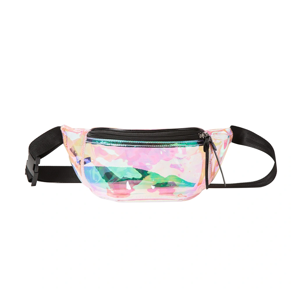 Women's Holographic Stylish Waterproof Waist Fanny Pack Waist Bag Chest Bag Shoulder Bag