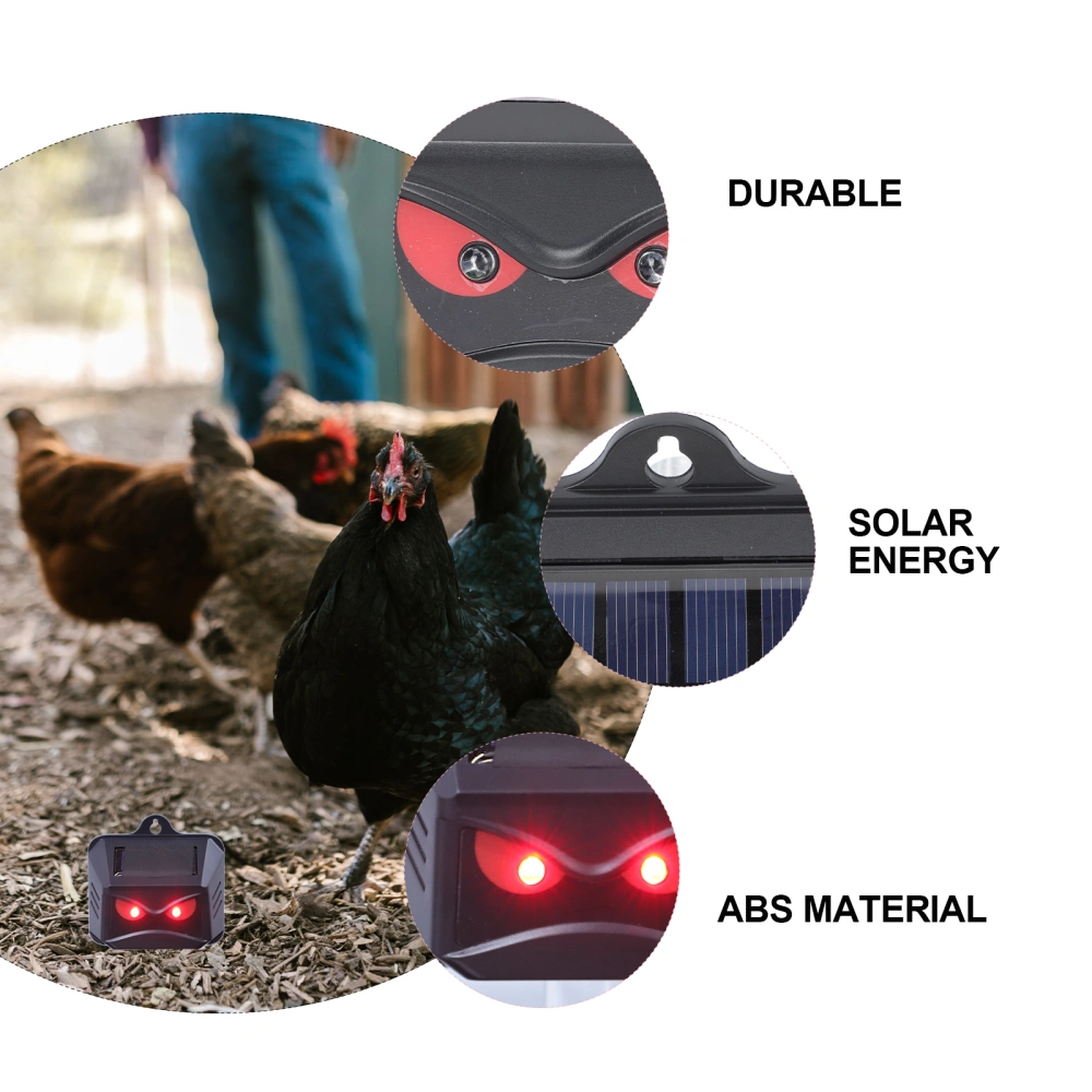 2pcs Solar Animal Deterrent Devices Eye Nighttime Animal Pest Repeller Devices