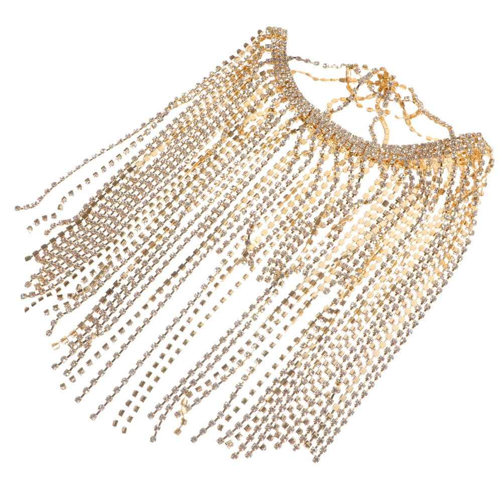 Exquisite Rhinestone Fringe Headwear Decorative Rhinestone Headband for Women