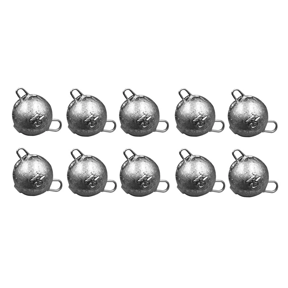 20 Pcs Round Fishing Lead Weights Practical Fishing Sinkers Fishing Tackle